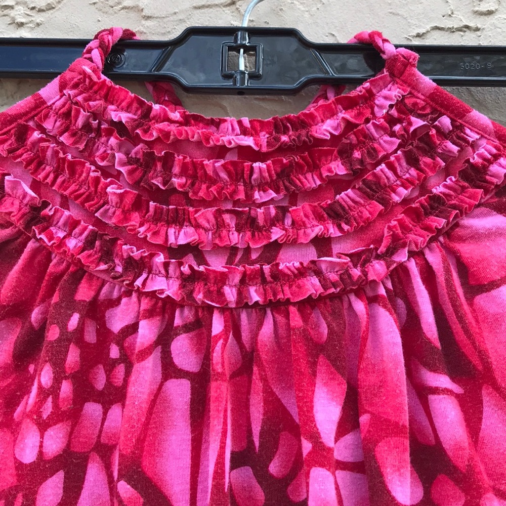 🌺 Cute Max Red Ruffle Neck Halter Top - Picture 3 of 6